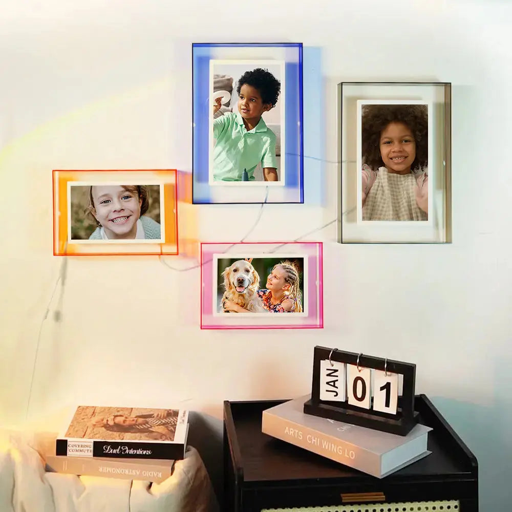 Pinpin Magnetic Multi-Screen Digital Frame: A Wall Adorned with Various Framed Pictures,free serial adapter - PinturaLife