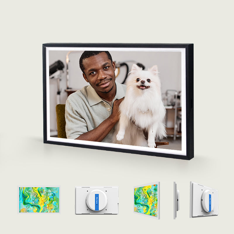 Pinpin 2.0 Aluminum Digital Photo Frame – Sleek Black Style