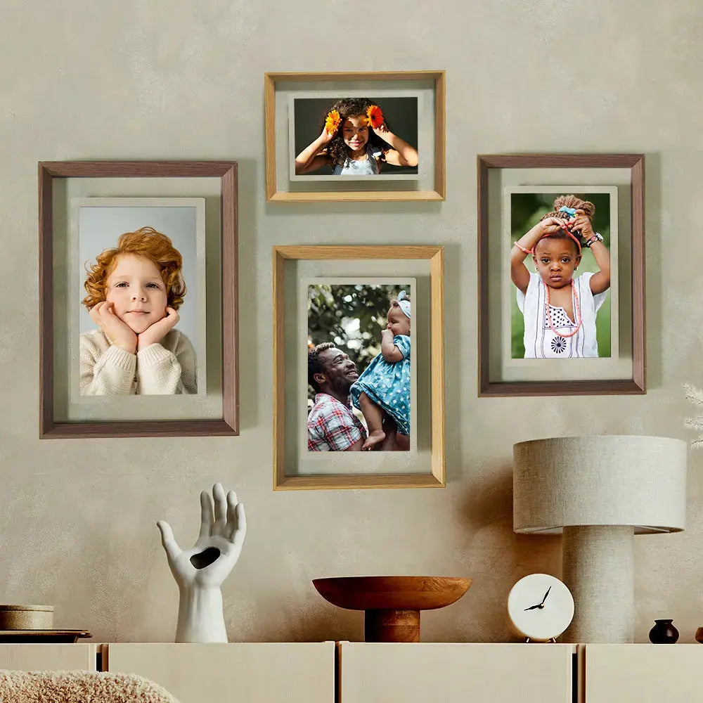 Pinpin Magnetic Multi-Screen Digital Frame: A Wall Adorned with Various Framed Pictures,free serial adapter - PinturaLife