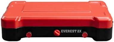 Mountain Series Everest 2X - High Output Two-Burner Camp Stove - Lid Doubles as Windscreen - Portable Cooking Stove - For Outdoor Cooking - 20,000 BTU Burners - 215 Sq In Cooking Area