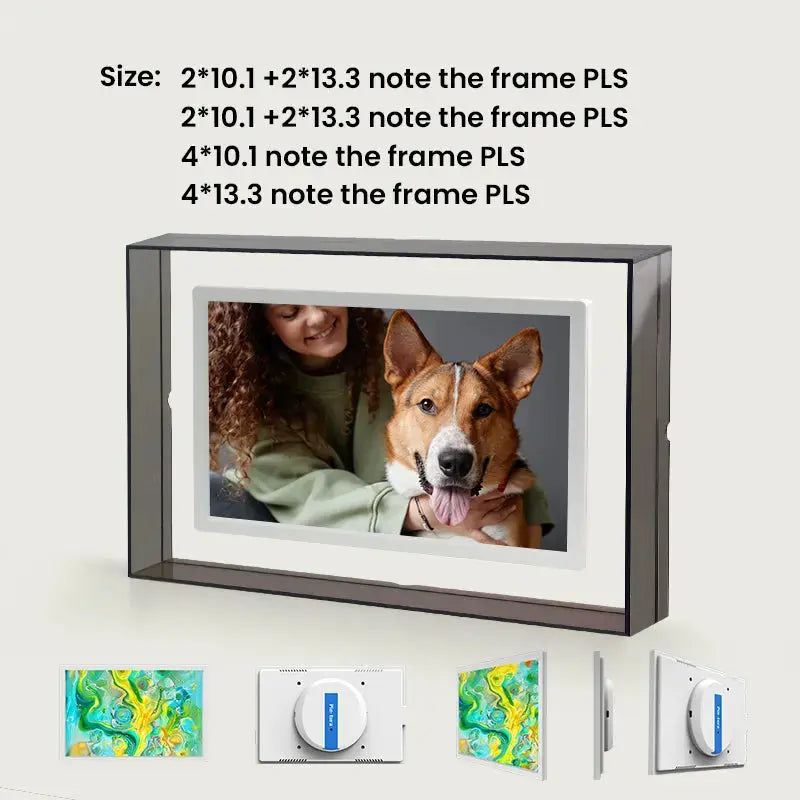 Pinpin Magnetic Multi-Screen Digital Frame: A Wall Adorned with Various Framed Pictures,free serial adapter - PinturaLife